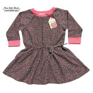 NEW Siaomimi 18m Pink Leopard Animal Print Dress
